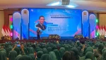 Kepala Eksekutif Pengawas Perilaku Pelaku Usaha Jasa Keuangan, Edukasi, dan Pelindungan Konsumen OJK, Diki Kartikoyono di acara Edukasi Keuangan Dalam Rangka Rangkaian Bulan Literasi Keuangan (BLK) Tahun 2026 bertema “Perempuan Berdaya Finansial: Literasi Keuangan Keluarga untuk Mewujudkan Masyarakat Sejahtera” di Auditorium Dhanapala Kementerian Keuangan, Jakarta Pusat, Selasa (9/6/2026). (Foto: Prima Gumilang)