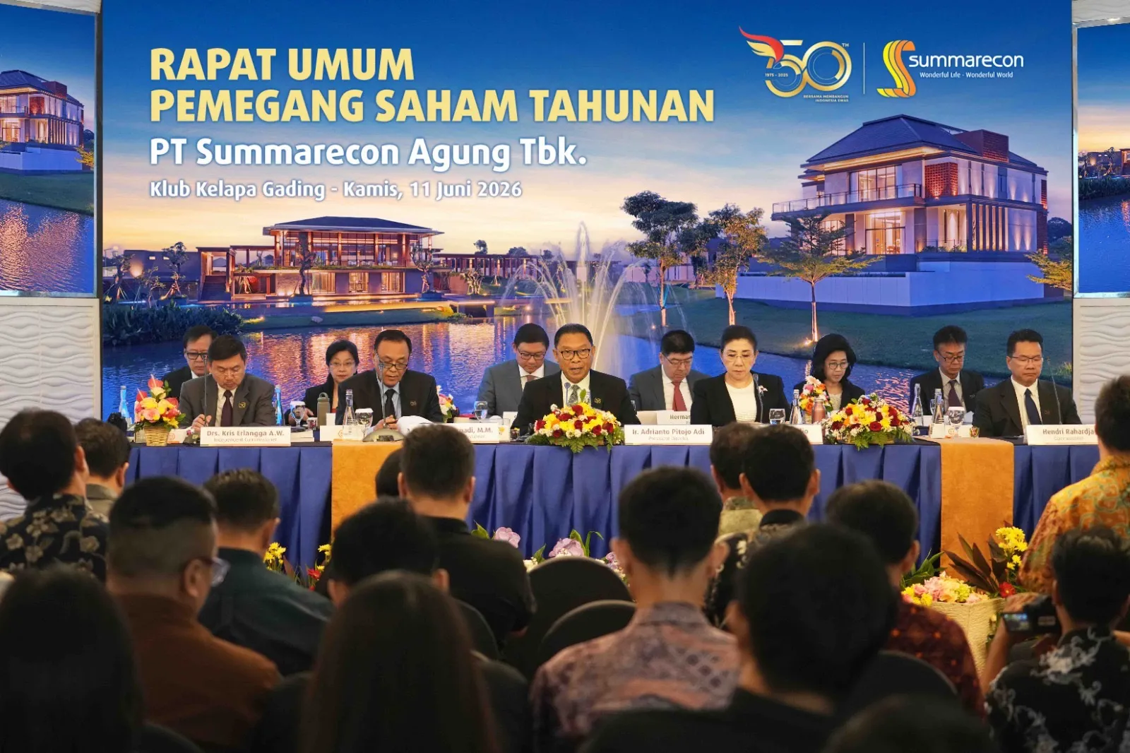 Rapat Umum Pemegang Saham Tahunan (RUPST), pada Kamis (11/6).