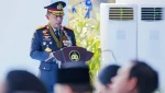 Kapolri Jenderal Pol. Listyo Sigit Prabowo berbicara dalam upacara peringatan Hari Bhayangkara Ke-80 di Satlat Brimob, Cikeas, Bogor, Jawa Barat, Rabu (1/7/2026). ANTARA/HO-Divisi Humas Polri