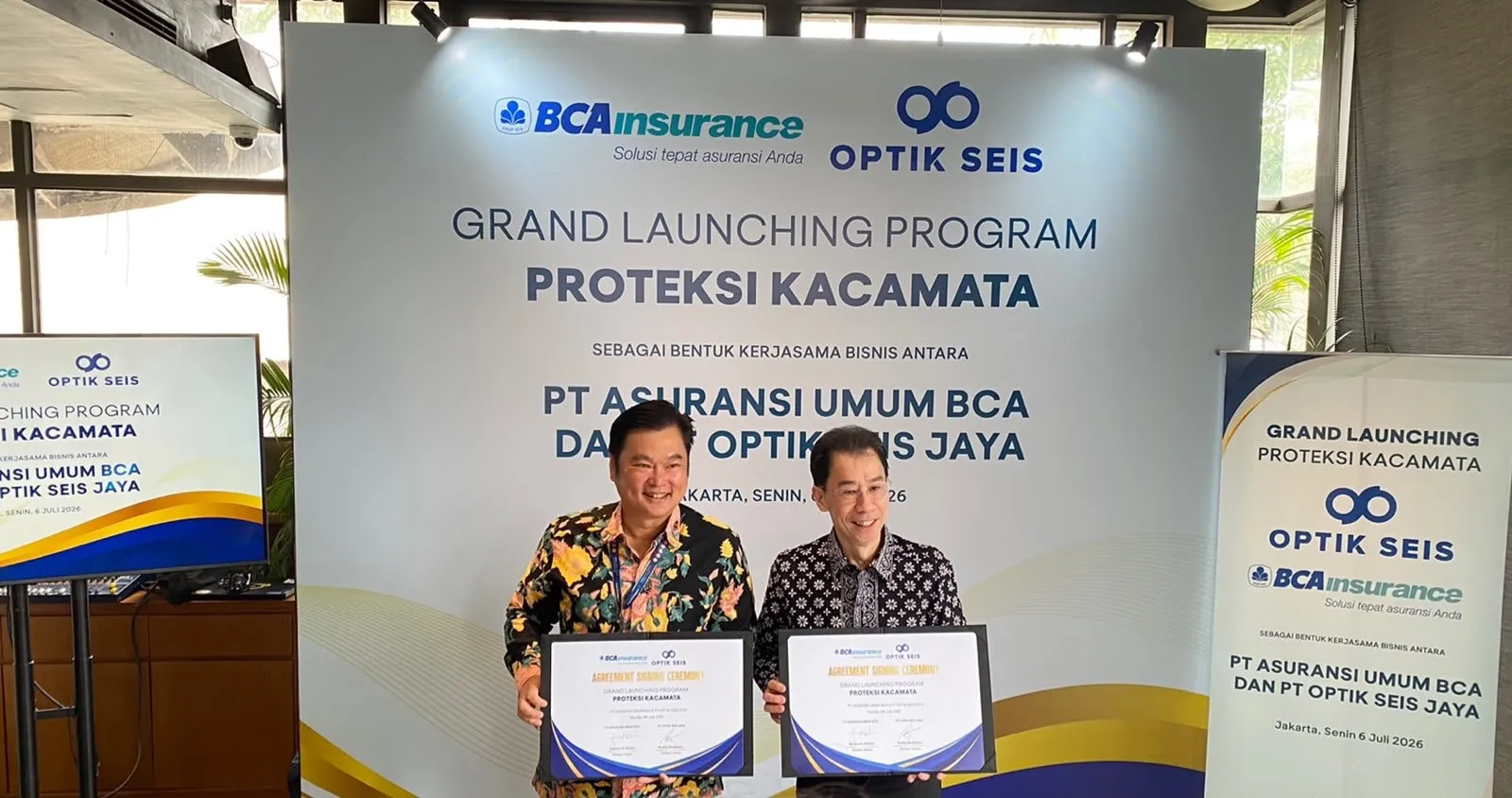 BCAinsurance Gandeng Optik Seis Hadirkan Proteksi Kacamata