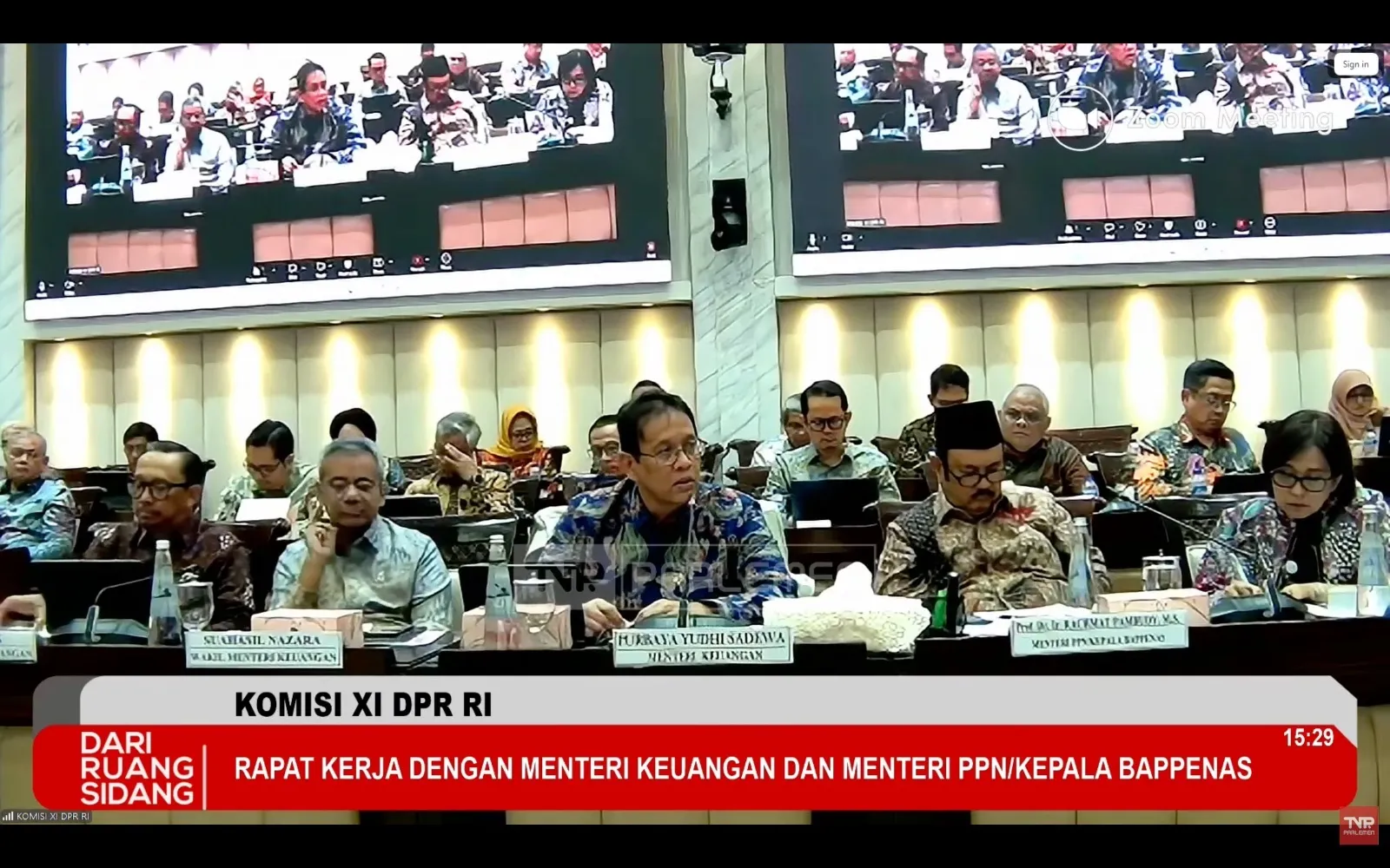 Menteri Keuangan rapat kerja bersama DPR RI