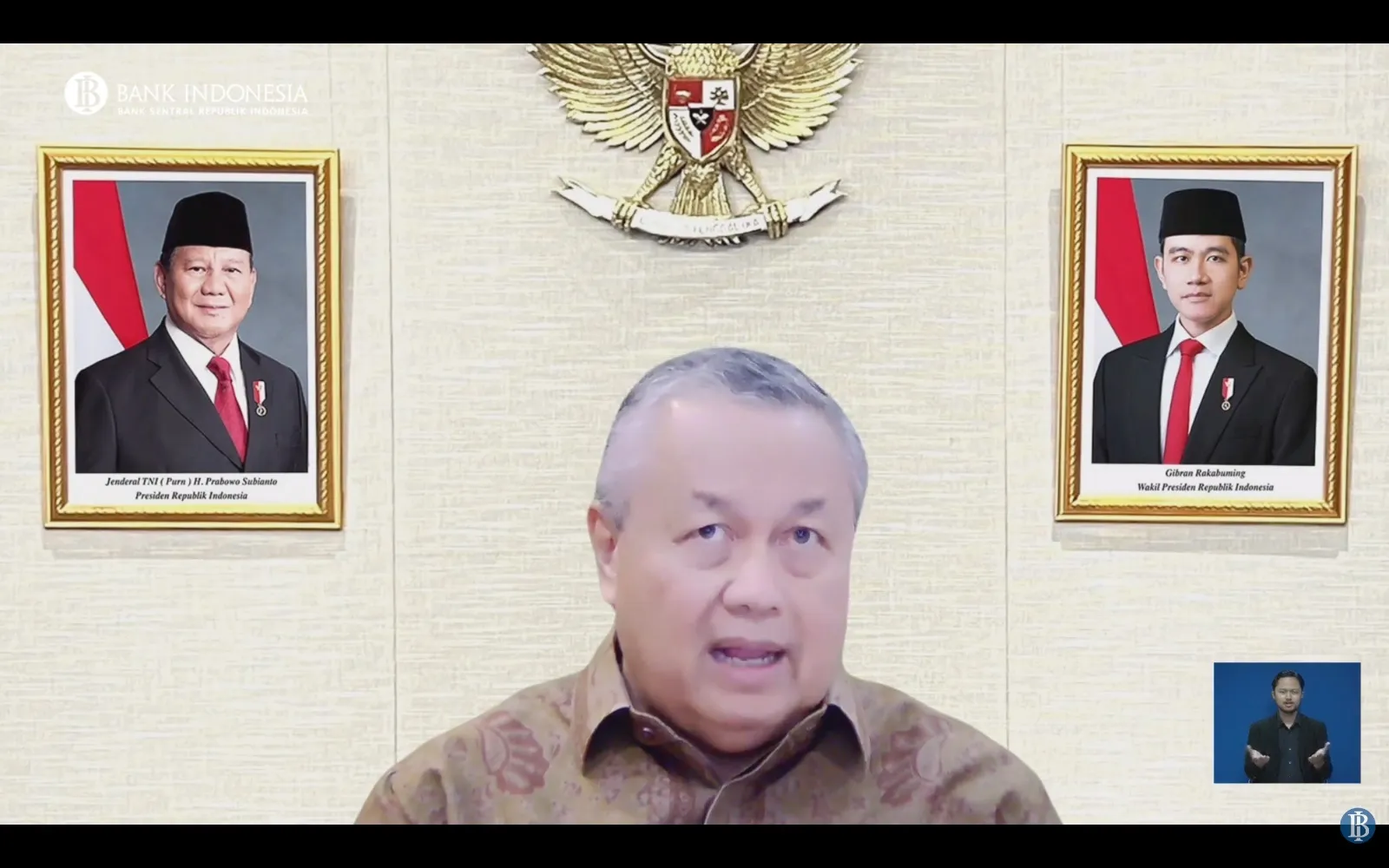 Gubernur Bank Indonesia (BI) Perry Warjiyo