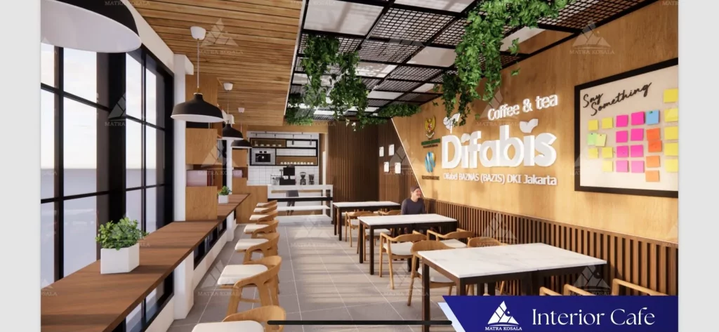 Rencana design interior Coffee Difabis di Gambir Jakarta. (Foto: Istimewa)